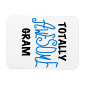 Volledig Geweldige Gram Blue Gifts Magneet (Horizontaal)