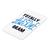 Volledig Geweldige Gram Blue Gifts Magneet (Linkerzijde)