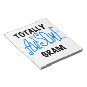 Volledig Geweldige Gram Blue Gifts Notitieblok (Schuin)