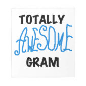Volledig Geweldige Gram Blue Gifts Notitieblok (Voorkant)