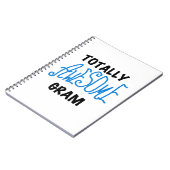 Volledig Geweldige Gram Blue Gifts Notitieboek (Linkerzijde)