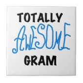 Volledig Geweldige Gram Blue Gifts Tegeltje (Voorkant)