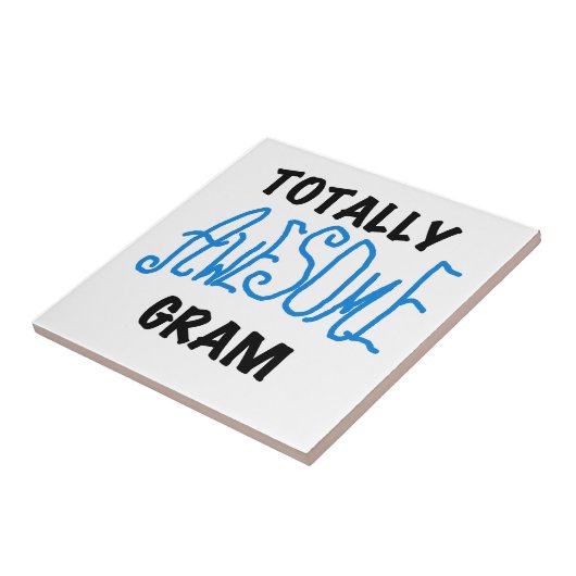 Volledig Geweldige Gram Blue Gifts Tegeltje (Zijkant)