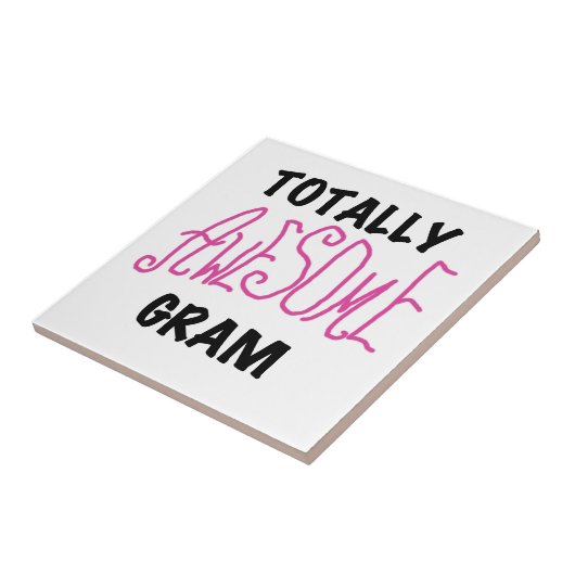 Volledig Geweldige gram roze cadeaus Tegeltje (Zijkant)
