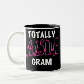 Volledig Geweldige gramroze T-shirts en cadeautjes Tweekleurige Koffiemok (Links)