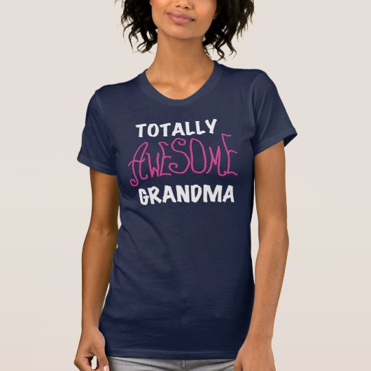 Volledig Geweldige Grandma Pink T-shirts en cadeau (Voorkant)