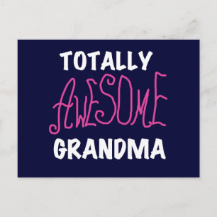 Volledig Geweldige Grandma Pink T-shirts en cadeau Briefkaart