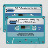 Volledig Geweldige Groovy Retro verjaardagsfeestje Kaart (Voorkant / Achterkant)