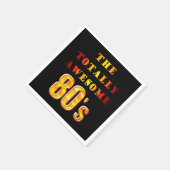 Volledig Geweldige jaren 80 cocktail servet (Hoek)