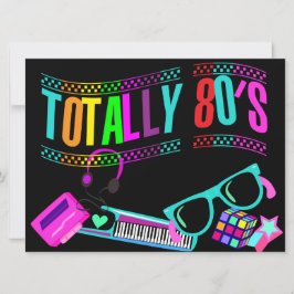 Volledig Geweldige jaren tachtig uitnodigen Kaart