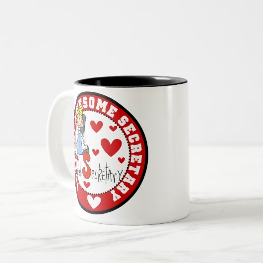 Volledig Geweldige Mok secretaris (Voorkant links)