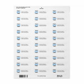 Volledig Geweldige Nanna Blue T-shirts en GIfts Etiket (Full Sheet)