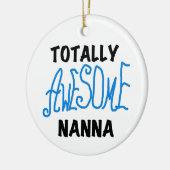 Volledig Geweldige Nanna Blue T-shirts en GIfts Keramisch Ornament (Links)