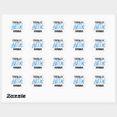 Volledig Geweldige Nanna Blue T-shirts en GIfts Ronde Sticker (Vel)