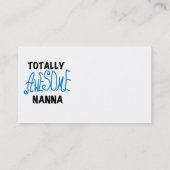 Volledig Geweldige Nanna Blue T-shirts en GIfts Visitekaartje (Achterkant)