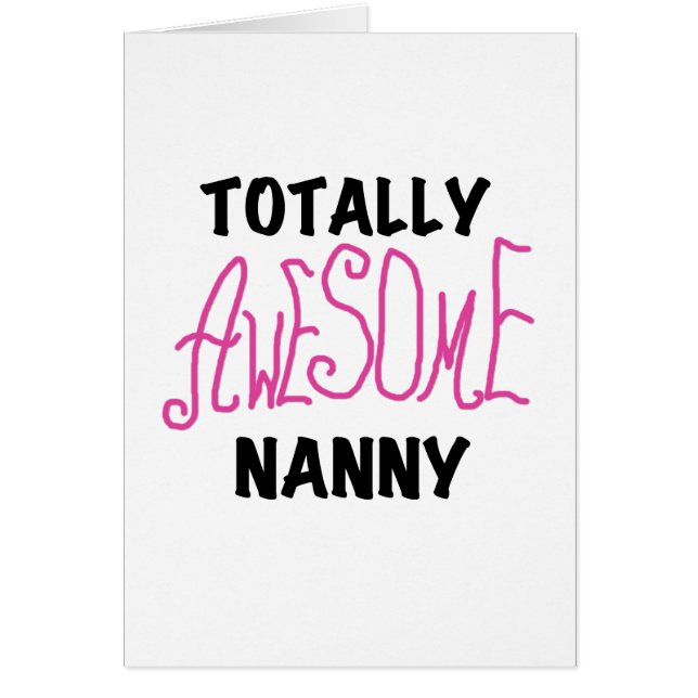 Volledig Geweldige nanny Pink T-shirts en cadeautj (Voorkant)