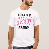 Volledig Geweldige nanny Pink T-shirts en cadeautj (Voorkant)