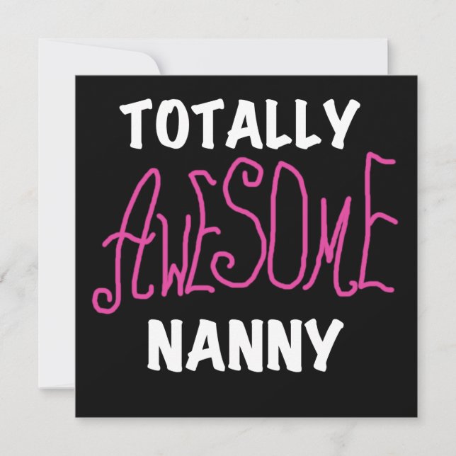Volledig Geweldige nanny Pink T-shirts en cadeautj (Voorkant)