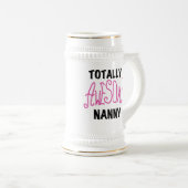 Volledig Geweldige nanny Pink T-shirts en cadeautj Bierpul (Voorkant rechts)