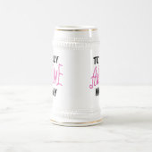 Volledig Geweldige nanny Pink T-shirts en cadeautj Bierpul (Center)