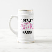Volledig Geweldige nanny Pink T-shirts en cadeautj Bierpul (Links)