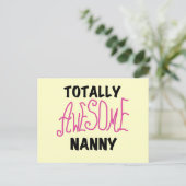 Volledig Geweldige nanny Pink T-shirts en cadeautj Briefkaart (Staand voorkant)