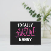 Volledig Geweldige nanny Pink T-shirts en cadeautj Briefkaart (Staand voorkant)