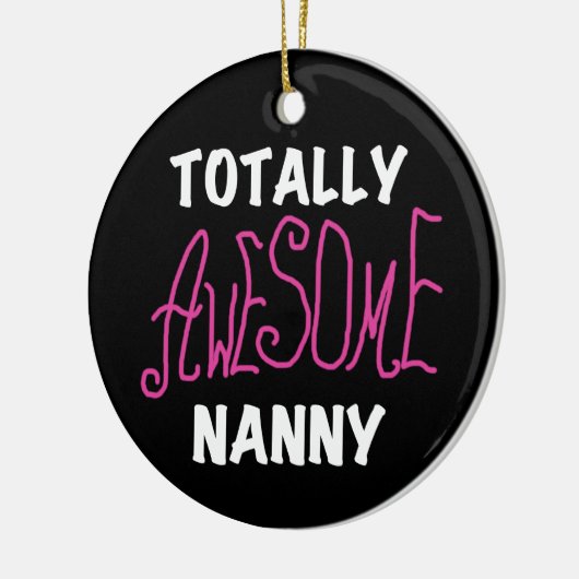 Volledig Geweldige nanny Pink T-shirts en cadeautj Keramisch Ornament (Links)
