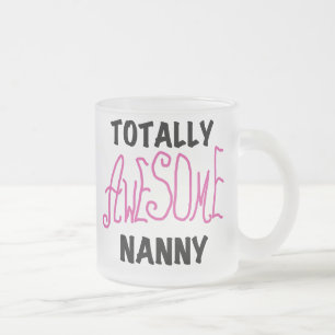 Volledig Geweldige nanny Pink T-shirts en cadeautj Matglas Koffiemok