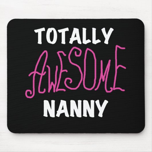 Volledig Geweldige nanny Pink T-shirts en cadeautj Muismat (Voorkant)