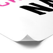 Volledig Geweldige nanny Pink T-shirts en cadeautj Poster (Hoek)