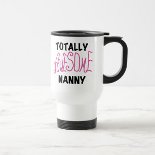 Volledig Geweldige nanny Pink T-shirts en cadeautj Reisbeker