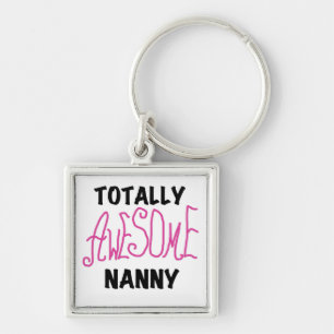 Volledig Geweldige nanny Pink T-shirts en cadeautj Sleutelhanger