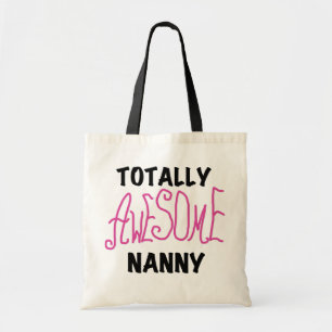Volledig Geweldige nanny Pink T-shirts en cadeautj Tote Bag