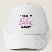 Volledig Geweldige nanny Pink T-shirts en cadeautj Trucker Pet (Voorkant)