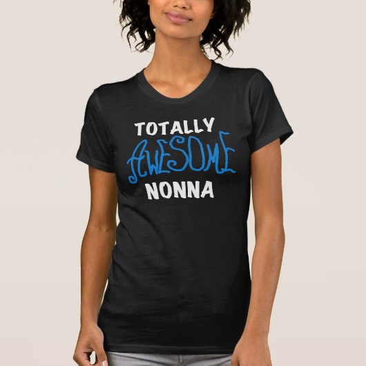 Volledig Geweldige nonna Blue T-shirts en cadeautj (Voorkant)