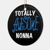 Volledig Geweldige nonna Blue T-shirts en cadeautj Keramisch Ornament (Links)