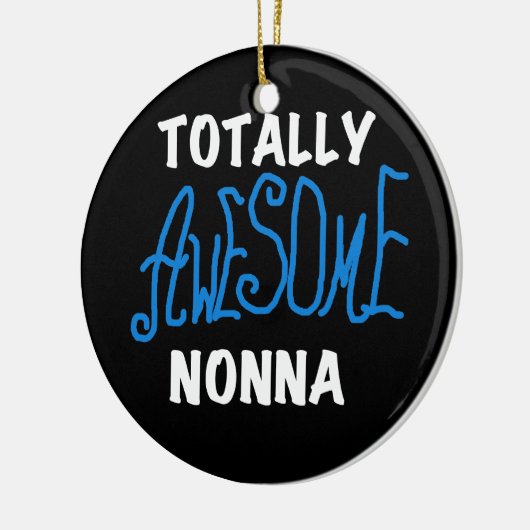 Volledig Geweldige nonna Blue T-shirts en cadeautj Keramisch Ornament (Links)