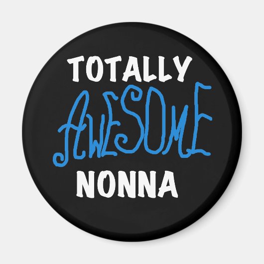 Volledig Geweldige nonna Blue T-shirts en cadeautj Magneet (Voorkant)