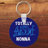 Volledig Geweldige nonna Blue T-shirts en cadeautj Sleutelhanger (Voorkant)