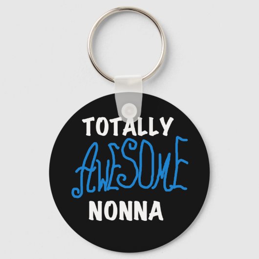 Volledig Geweldige nonna Blue T-shirts en cadeautj Sleutelhanger (Voorkant)