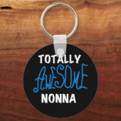 Volledig Geweldige nonna Blue T-shirts en cadeautj Sleutelhanger (Voorkant)