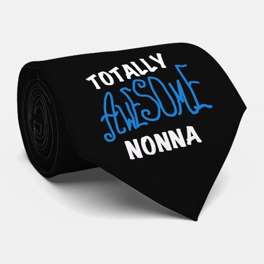 Volledig Geweldige nonna Blue T-shirts en cadeautj Stropdas (Opgerold)