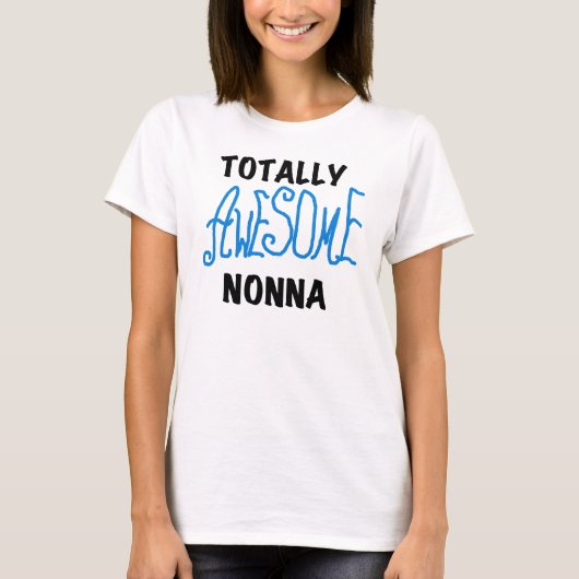 Volledig Geweldige Nonna Blue T-shirts en geschenk (Voorkant)