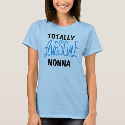 Volledig Geweldige Nonna Blue T-shirts en geschenk (Voorkant)