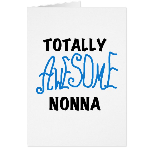 Volledig Geweldige Nonna Blue T-shirts en geschenk (Voorkant)