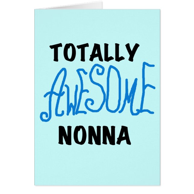 Volledig Geweldige Nonna Blue T-shirts en geschenk (Voorkant)