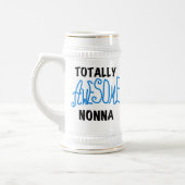 Volledig Geweldige Nonna Blue T-shirts en geschenk Bierpul (Links)