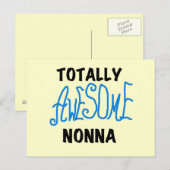 Volledig Geweldige Nonna Blue T-shirts en geschenk Briefkaart (Voorkant / Achterkant)