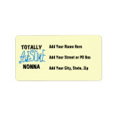 Volledig Geweldige Nonna Blue T-shirts en geschenk Etiket (Voorkant)